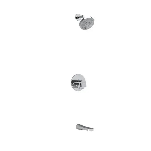 Riobel Ode 2-Way Thermostatic/Pressure Balance Shower with Shower Head & Tub Spout - Chrome (KIT4744ODC-SPEX)