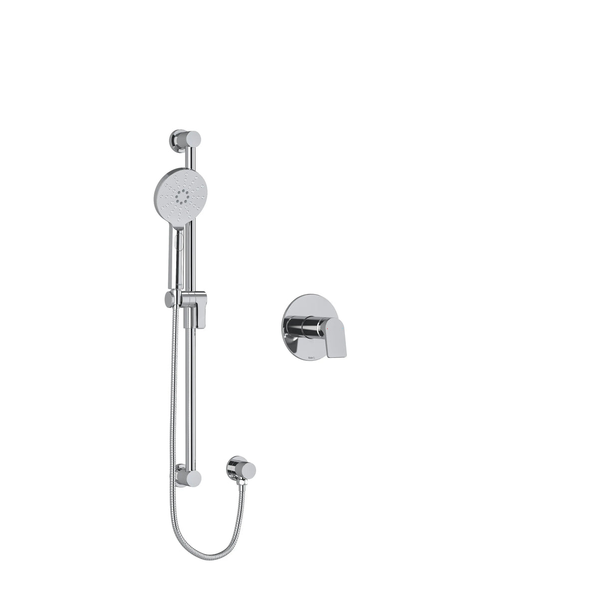Riobel Ode Pressure Balance Shower with Hand Shower Rail 1/2" - Chrome (OD54C)