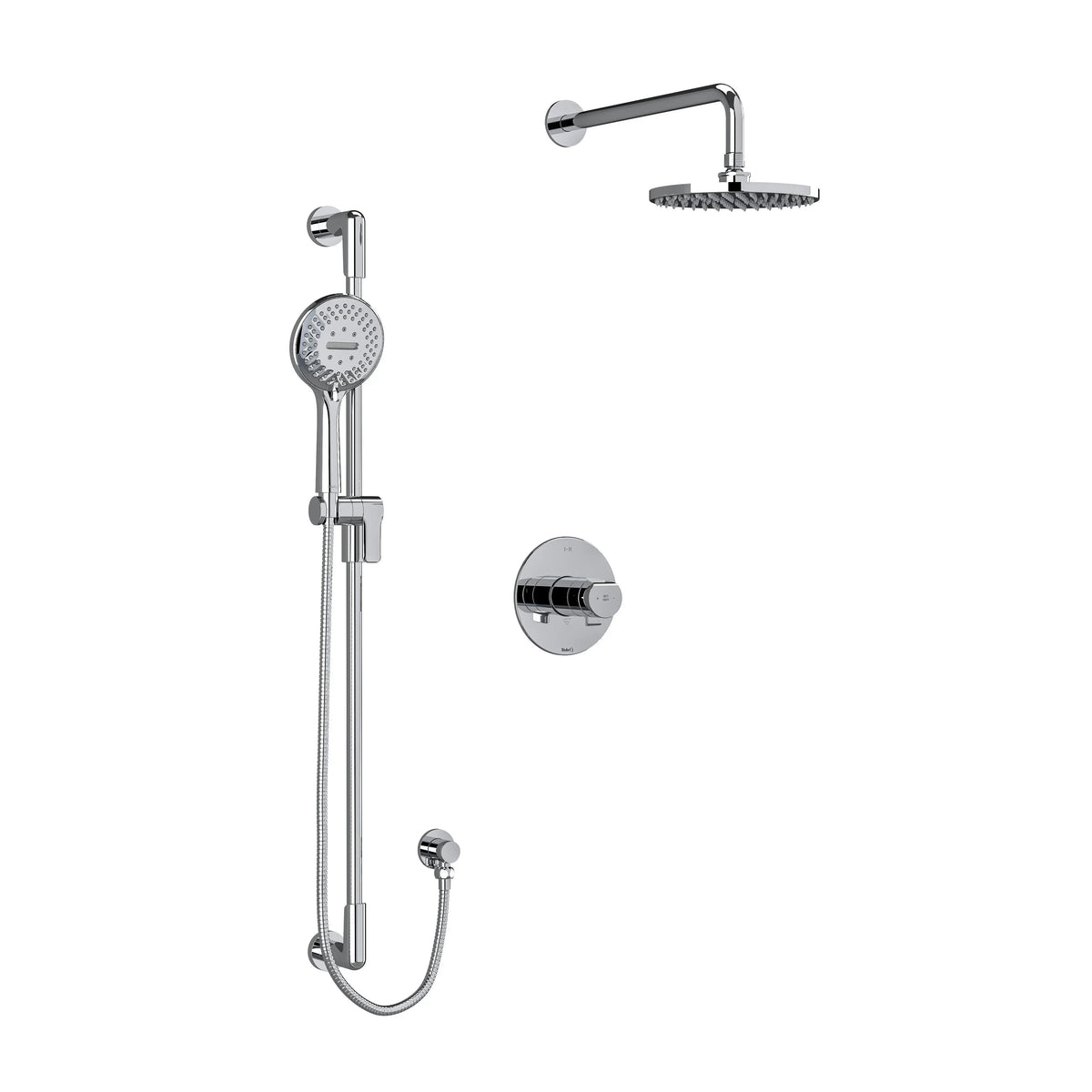 Riobel Parabola 1/2" Thermostatic & Pressure Balance Shower Trim Kit 323 - Chrome (TKIT323PBC-6)