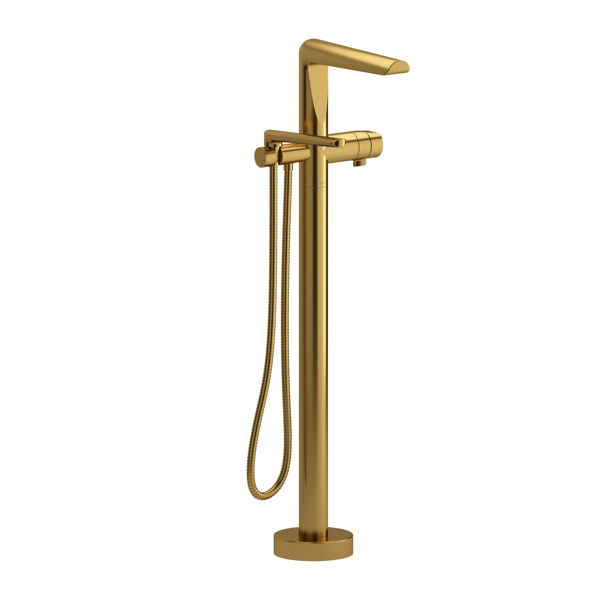 Riobel Parabola Thermostatic Single Hole Floor Mount Tub Filler Trim - Brushed Gold (TPB39BG)