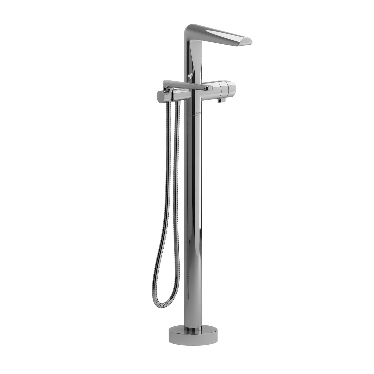Riobel Parabola Thermostatic Single Hole Floor Mount Tub Filler Trim - Chrome (TPB39C)