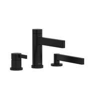 Riobel Paradox 3-Hole Deck-Mount Tub Filler Trim with Hand Shower - Black (TPX10BK)