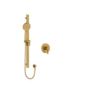 Riobel Paradox Pressure Balance Shower with Hand Shower Rail 1/2" PXTM54 - Brushed Gold (PXTM54BG)