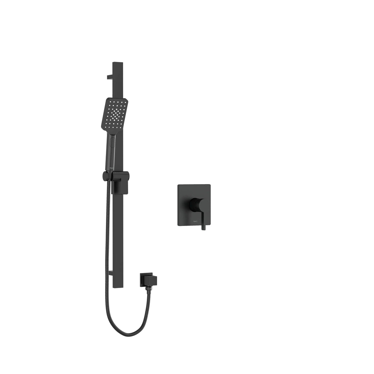 Riobel Paradox Pressure Balance Shower with Hand Shower Rail 1/2" PXTQ54 - Black (PXTQ54BK-SPEX)