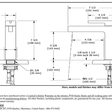 Riobel Paradox Single Handle Bathroom Sink Faucet PXS01 - Plumbing Market