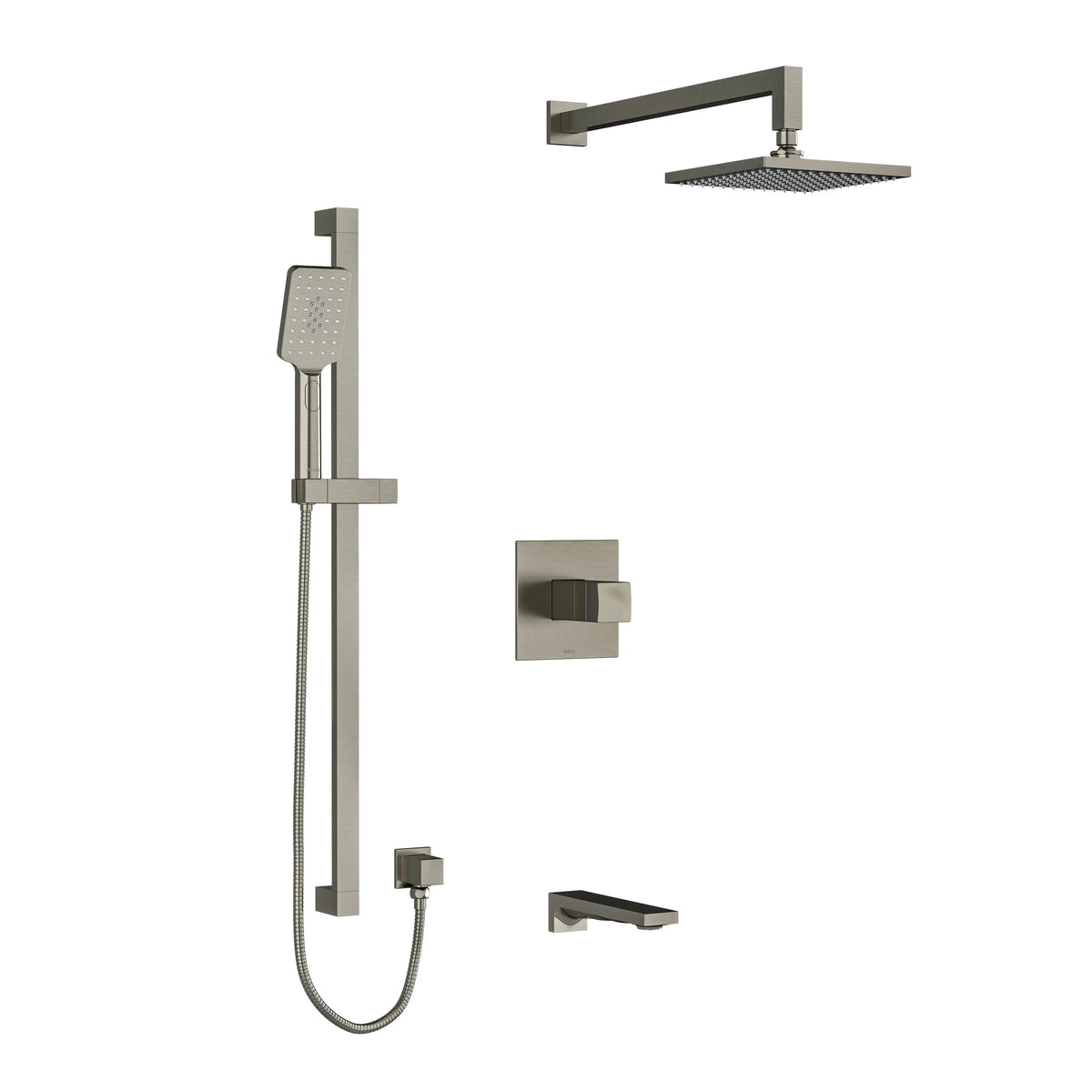 Riobel Reflet 1/2" Thermostatic & Pressure Balance Shower Trim Kit 1345 - Brushed Nickel (TKIT1345RFBN)