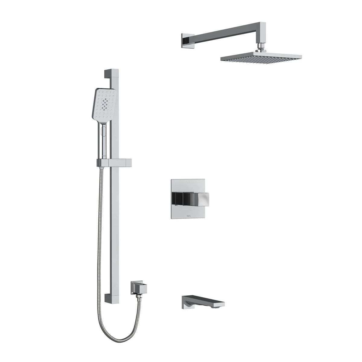 Riobel Reflet 1/2" Thermostatic & Pressure Balance Shower Trim Kit 1345 - Chrome (TKIT1345RFC)
