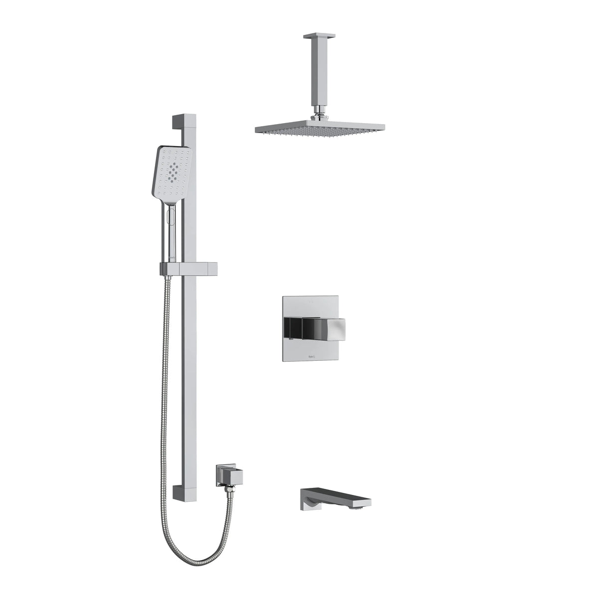 Riobel Reflet 1/2" Thermostatic & Pressure Balance Shower Trim Kit 1345 - Chrome (TKIT1345RFC-6)