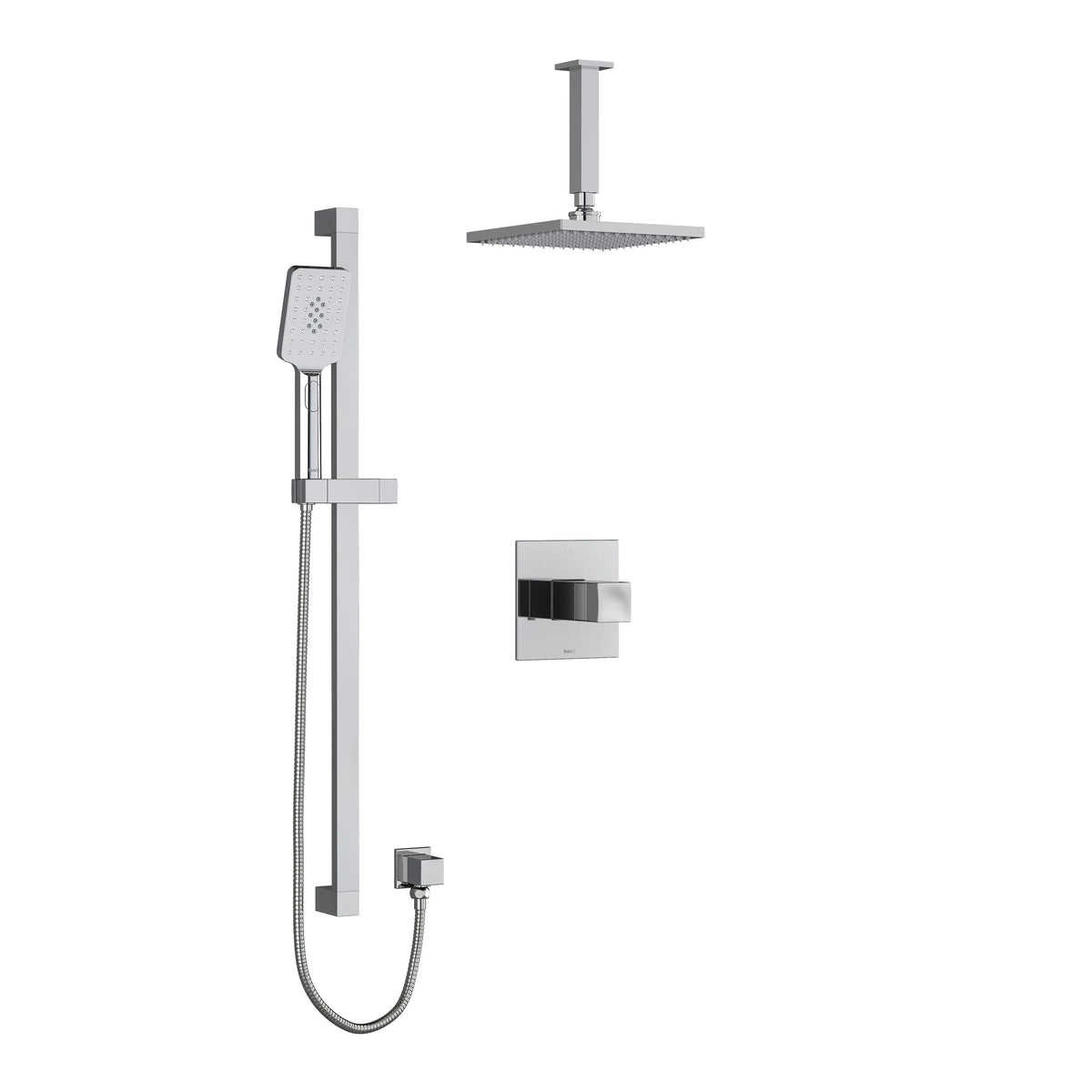Riobel Reflet 1/2" Thermostatic & Pressure Balance Shower Trim Kit 323 - Chrome (TKIT323RFC-6)