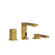 Riobel Reflet 3-Hole Deck Mount Tub Filler - Brushed Gold (RF19BG)