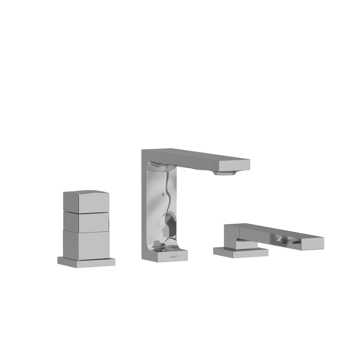 Riobel Reflet 3-Hole Deck Mount Tub Filler - Chrome (RF19C)