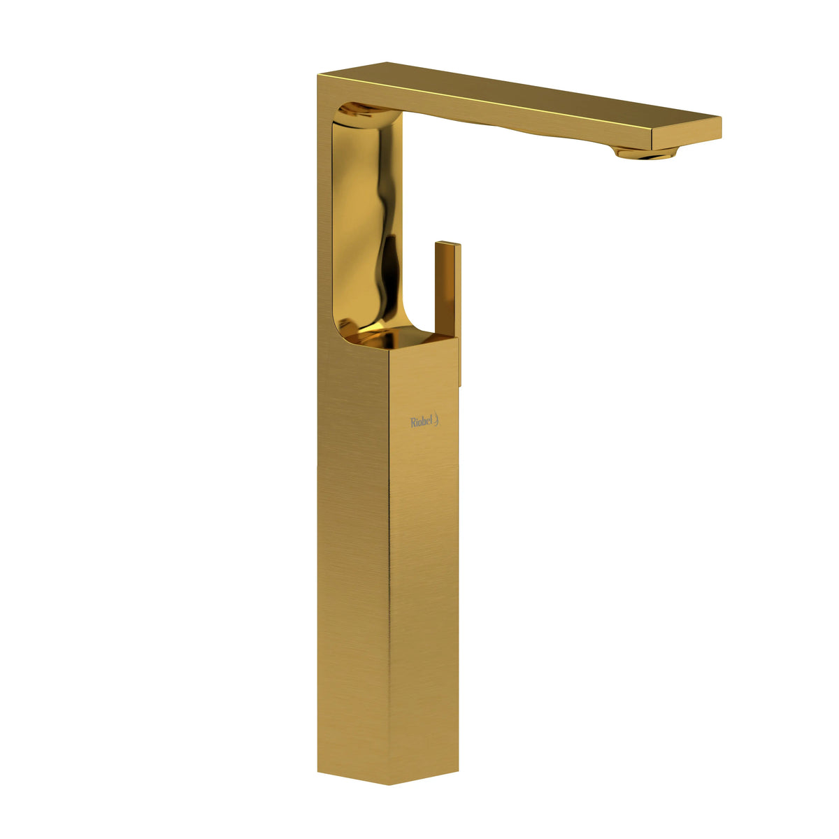 Riobel Reflet Single Handle Tall Lavatory Faucet - Brushed Gold (RFL01BG)