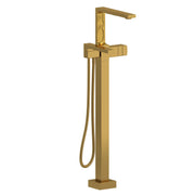 Riobel Reflet Thermostatic Single Hole Floor Mount Tub Filler Trim - Brushed Gold (TRF39BG)