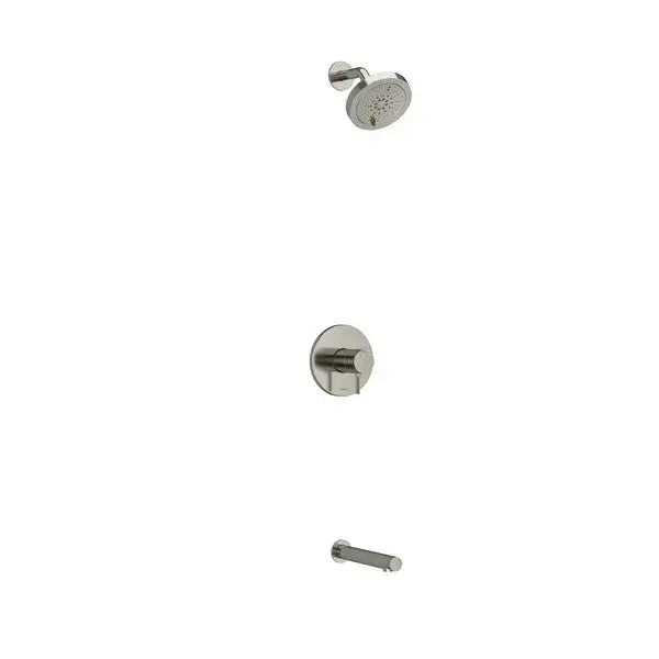 Riobel Riu 2-Way Thermostatic/Pressure Balance Shower with Shower Head & Tub Spout - Brushed Nickel (KIT4744RUTMKNBN-SPEX)
