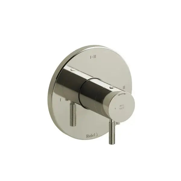 Riobel Riu Thermostatic/Pressure Balance Valve Trim 1/2" 2-Way, 3 Functions - Polished Nickel (TRUTM23KNPN)