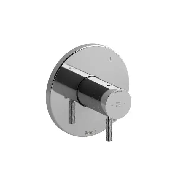 Riobel Riu Thermostatic/Pressure Balance Valve Trim 1/2" 3-Way, 3 Functions - Chrome (TRUTM47KNC)