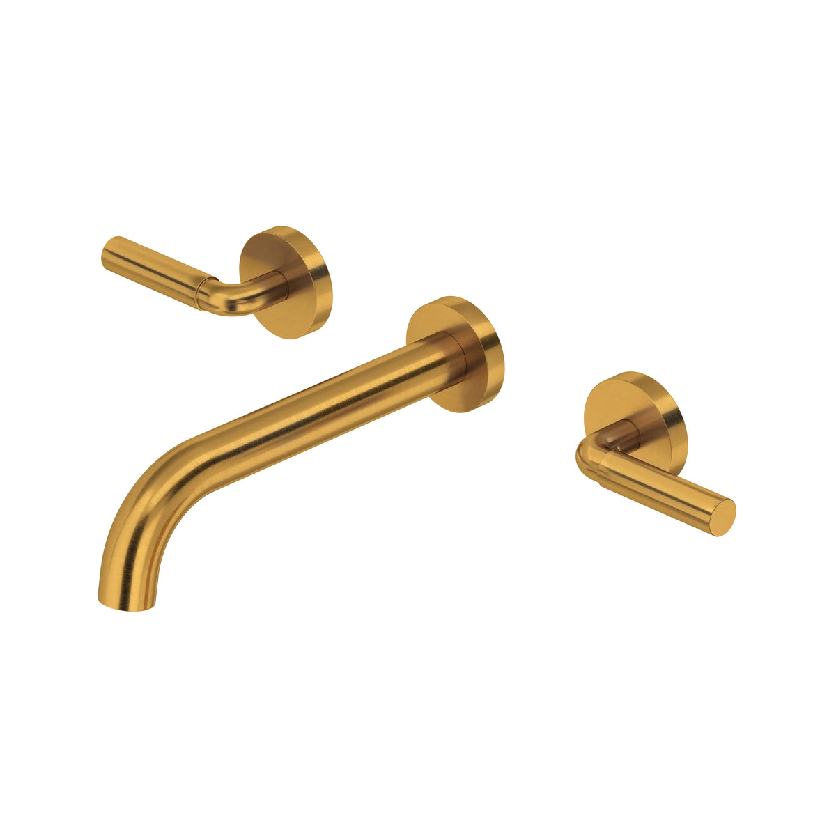 Riobel Riu Wall-Mount Bathroom Faucet Trim - Brushed Gold (TRU03LBG)