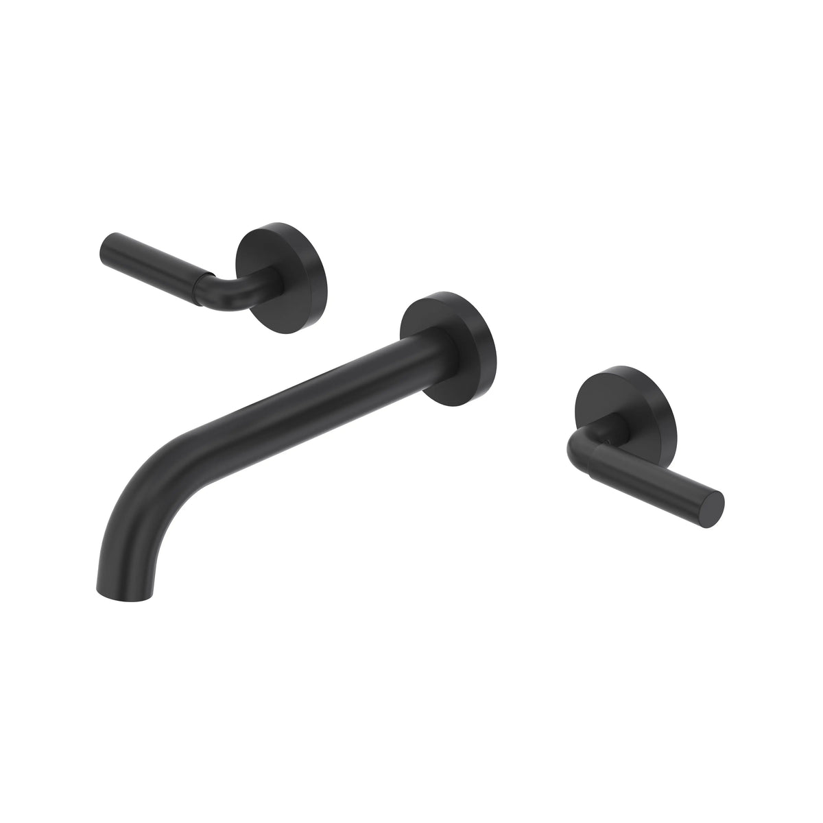 Riobel Riu Wall-Mount Bathroom Faucet Trim - Black (TRU03LBK)