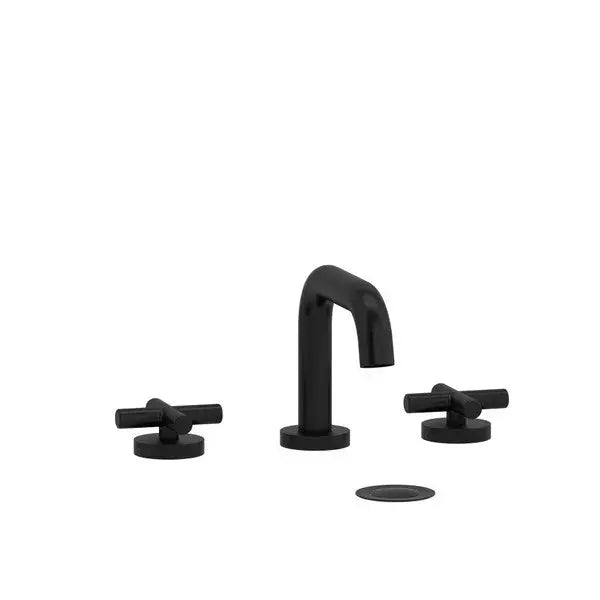 Riobel Riu Widespread Bathroom Faucet 8" U-Spout - Black (RUSQ08+BK)