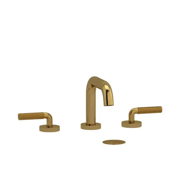Riobel Riu Widespread Bathroom Faucet 8" U-Spout - Brushed Gold (RUSQ08LKNBG)