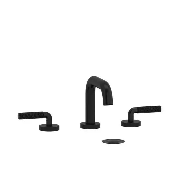 Riobel Riu Widespread Bathroom Faucet 8" U-Spout - Black (RUSQ08LKNBK)