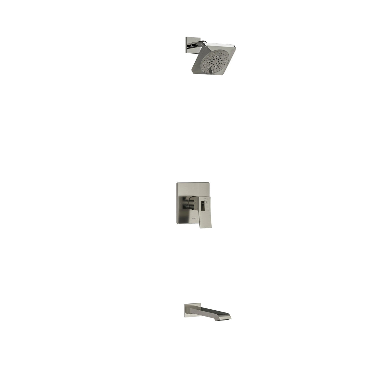 Riobel Zendo 1/2" Thermostatic & Pressure Balance Shower Kit 4744 - Brushed Nickel (KIT4744ZOTQBN-EX)