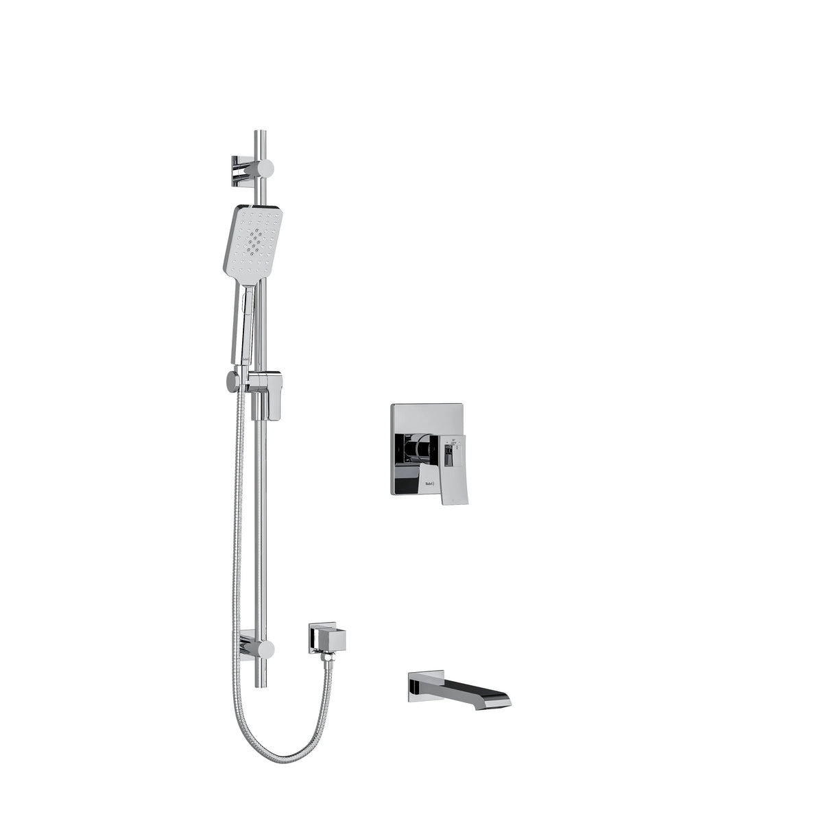 Riobel Zendo 1/2" Thermostatic & Pressure Balance Shower Trim Kit 1244 - Chrome (TKIT1244ZOTQC)