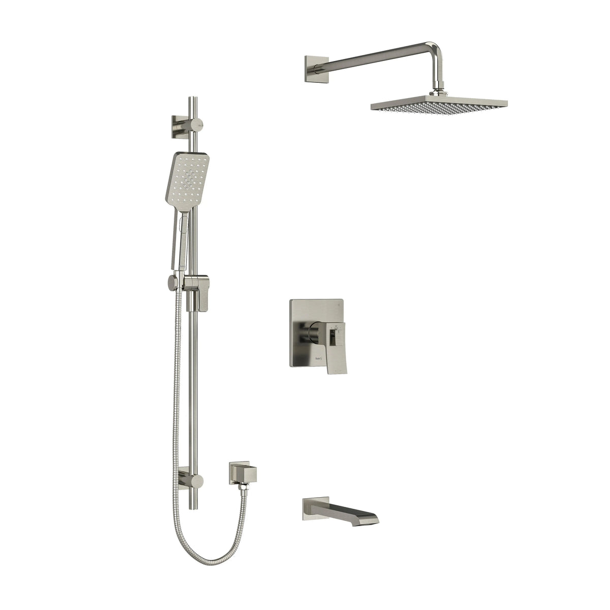 Riobel Zendo 1/2" Thermostatic & Pressure Balance Shower Trim Kit 1345 - Black (TKIT1345ZOTQBK)