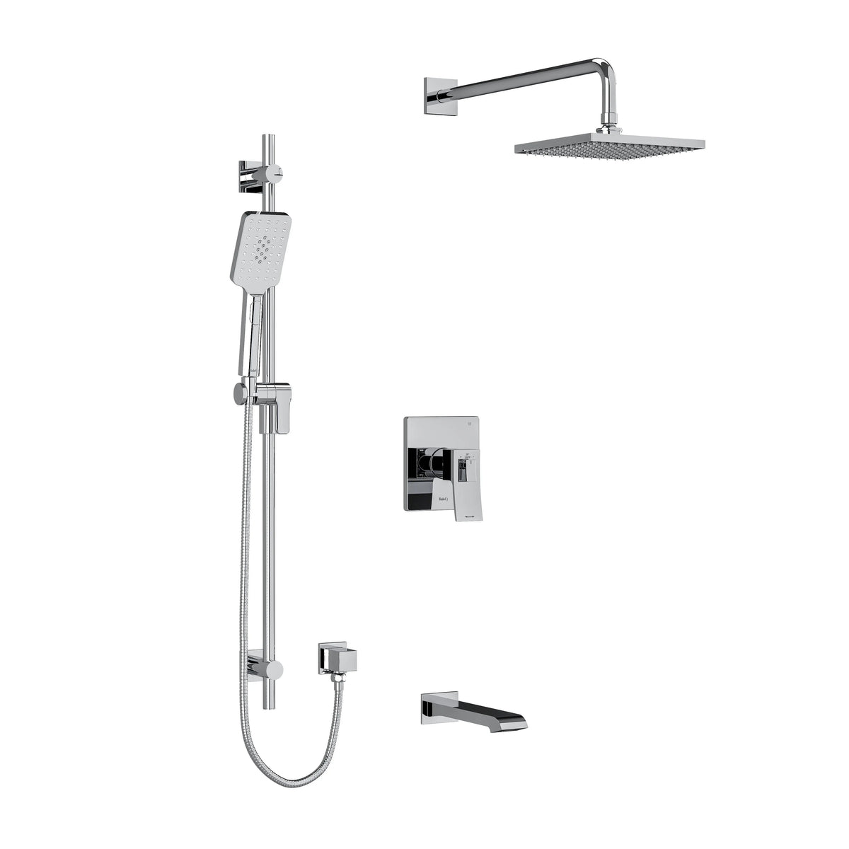 Riobel Zendo 1/2" Thermostatic & Pressure Balance Shower Trim Kit 1345 - Chrome (TKIT1345ZOTQC)