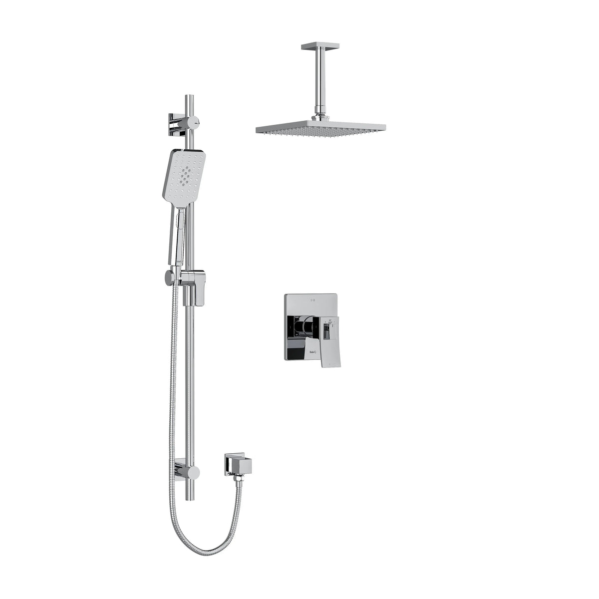 Riobel Zendo 1/2" Thermostatic & Pressure Balance Shower Trim Kit 323 - Chrome (TKIT323ZOTQC-6)