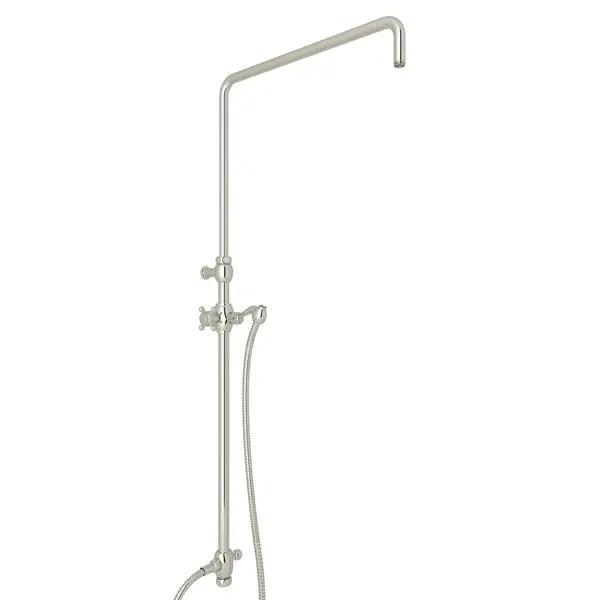 Riser With Diverter, Hose And Sliding Handshower Holder - Plumbing Market
