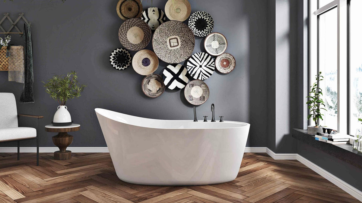 Oceania Romy 59 Freestanding Bathtub 59" x 31" x 27"