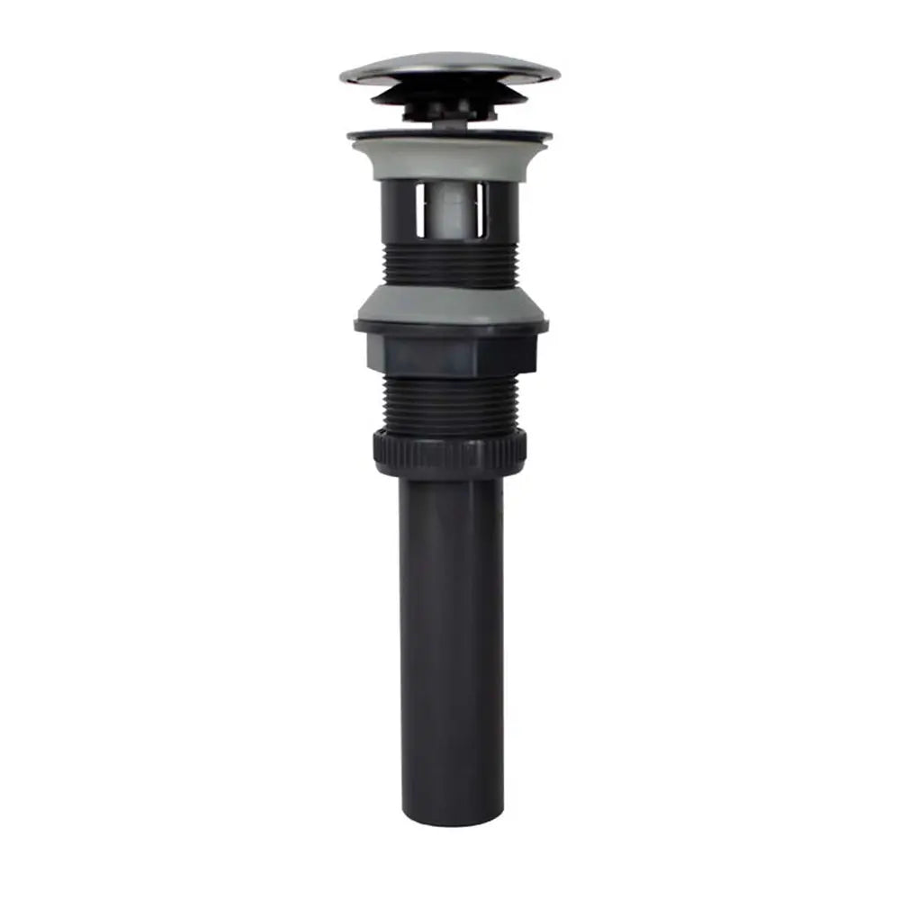 Rubi 1-1/4 In.Pvc Pop-Up Waste With O.Flow Black RBP125TPPLBK ...