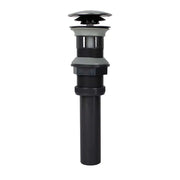 Rubi 1-1/4 In.Pvc Pop-Up Waste With O.Flow Black RBP125TPPLBK - Plumbing Market