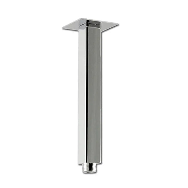 Rubi 8 Po. Square Vert. Shower Arm Matte Black RBDVC8BK - Plumbing Market