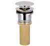 Rubi Bathtub Pop-Up Waste With T-Piece Chrome RBP200CC - Plumbing Market