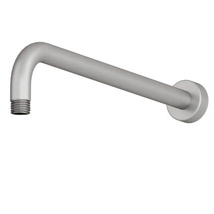 Rubi Brass Hor. Shower Arm 16 In. Stainless Streel RBDHR16IX - Plumbing Market