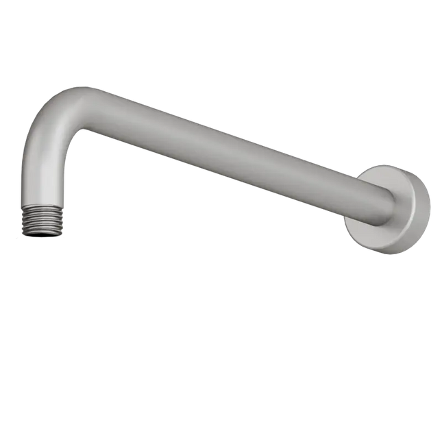 Rubi Brass Hor. Shower Arm 16 In. Stainless Streel RBDHR16IX - Plumbing Market