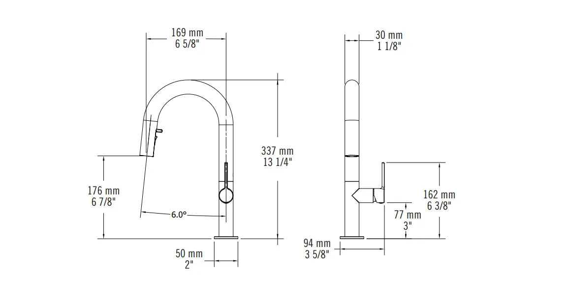 Rubi Carino Bar single-lever kitchen faucet