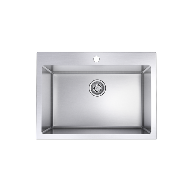 Rubi Chardonnay Single Bowl Kitchen Sink With Rounded Corners - Plumbing Market