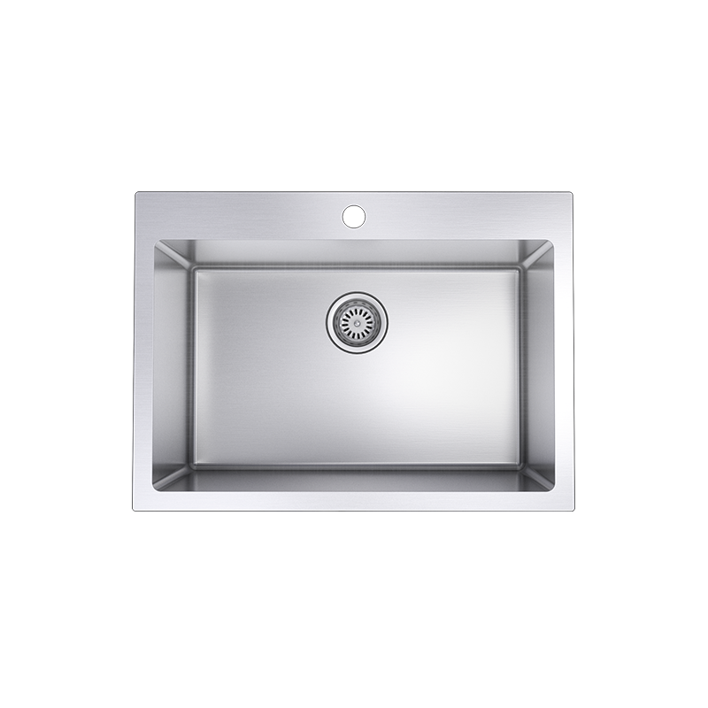 Rubi Chardonnay Single Bowl Kitchen Sink With Rounded Corners - Plumbing Market