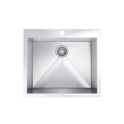 Rubi Gamay Single bowl kitchen sink with square corners - Plumbing Market