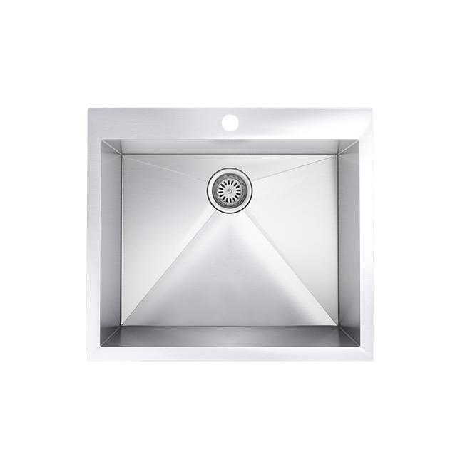 Rubi Gamay Single bowl kitchen sink with square corners - Plumbing Market