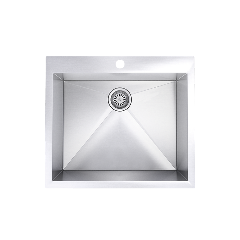 Rubi Gamay Single bowl kitchen sink with square corners - Plumbing Market