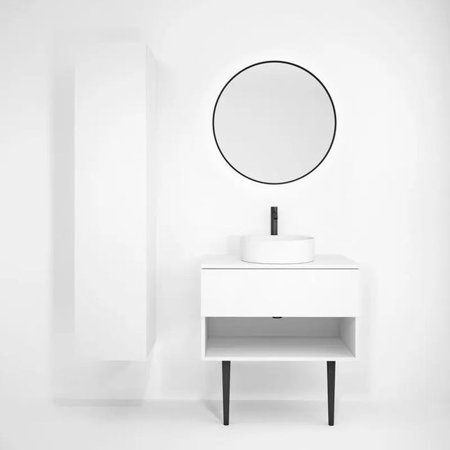 Rubi Haus Reversible Linen Cabinet Mbl RHS380LMBL - Plumbing Market