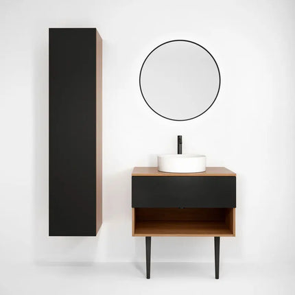 Rubi Haus Reversible Linen Cabinet No+Mbk RHS380LNO-MBK - Plumbing Market