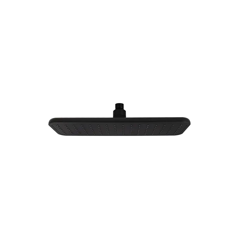Rubi Iris Rect. Shower Head 125Mm X 350Mm Black/Black RIR350BK - Plumbing Market