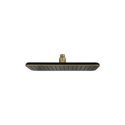 Rubi Iris Rect. Shower Head 125Mm X 350Mm Black/Gold RIR350OR - Plumbing Market