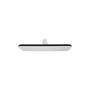 Rubi Iris Rect. Shower Head 125Mm X 350Mm Black/White RIR350WH - Plumbing Market