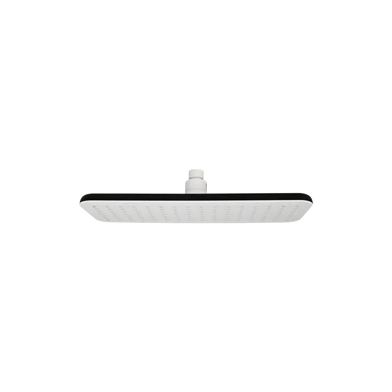 Rubi Iris Rect. Shower Head 125Mm X 350Mm Black/White RIR350WH - Plumbing Market